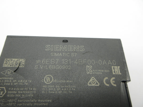 SIEMENS 6ES7131-4BF00-0AA0 24VDC (AS PICTURED) UNMP