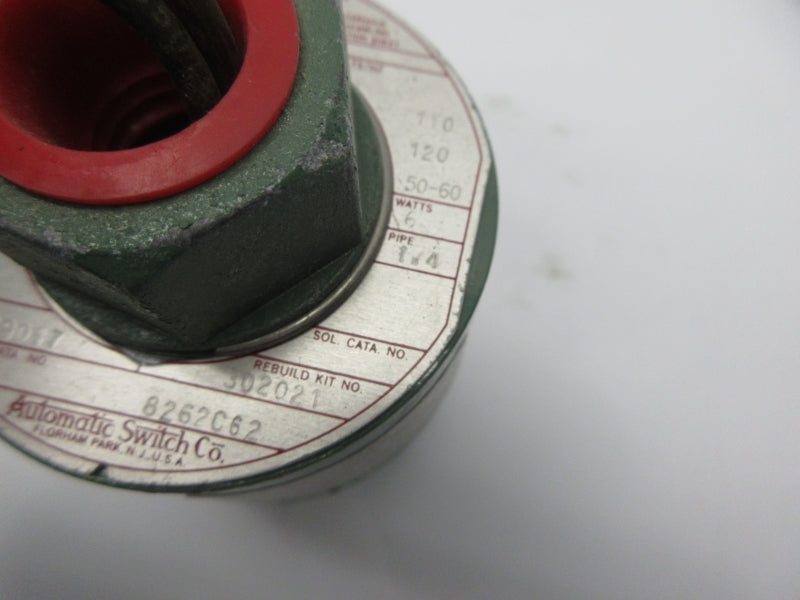 ASCO 8262C62 110/120V 90-165PSI 1/4" UNMP