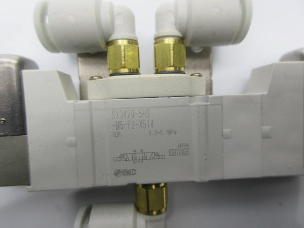 SMC SY3420-5HS-M5-F2-X514 24VDC UNMP