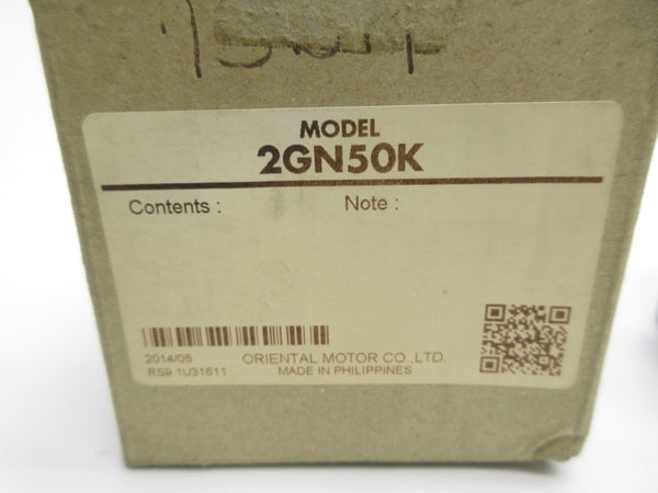 ORIENTAL MOTOR 2GN50K NSMP