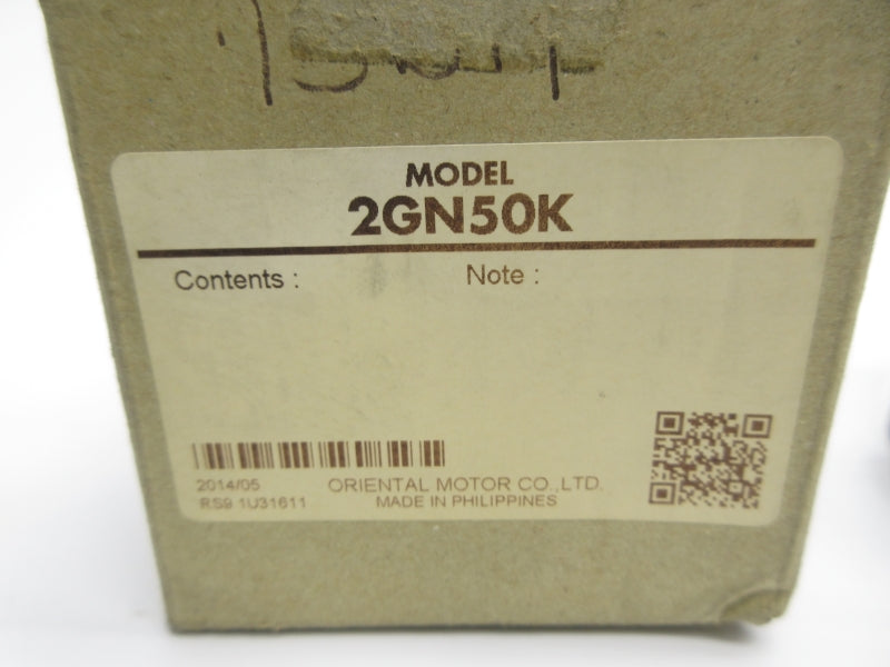 ORIENTAL MOTOR 2GN50K NSMP