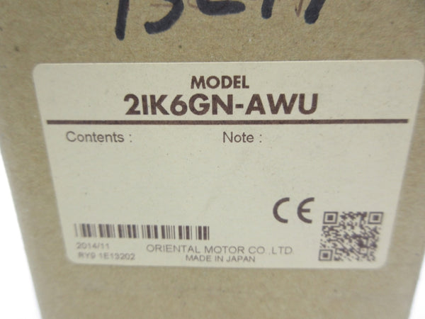 ORIENTAL MOTOR 2IK6GN-AWU 115V 0.20A NSMP