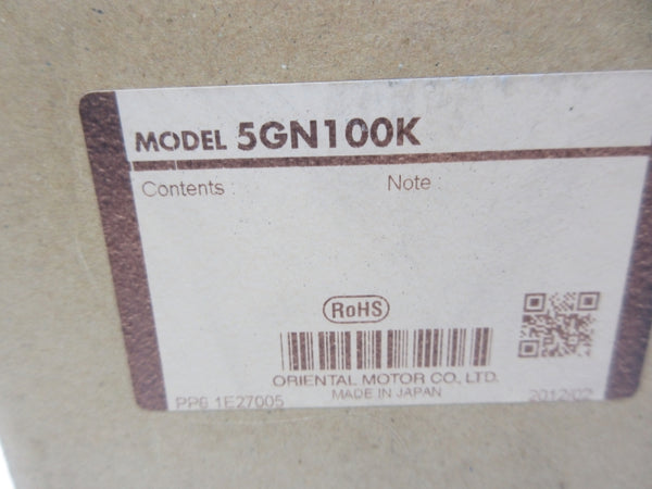 ORIENTAL MOTOR 5GN100K NSMP