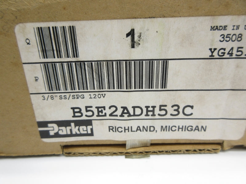 PARKER B5E2ADH53C 120V 150PSI 3/8" NSMP