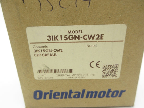 ORIENTAL MOTOR 3IK15GN-CW2E 230V 0.190/0.160A NSMP