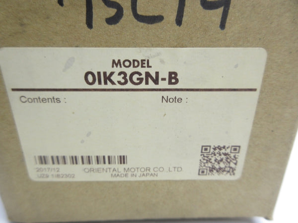 ORIENTAL MOTOR 0IK3GN-B 100V 0.14A NSMP