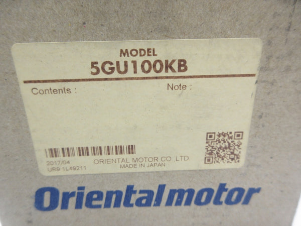 ORIENTAL MOTOR 5GU100KB NSMP