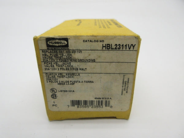 HUBBELL HBL2311VY 125V 20A NSMP