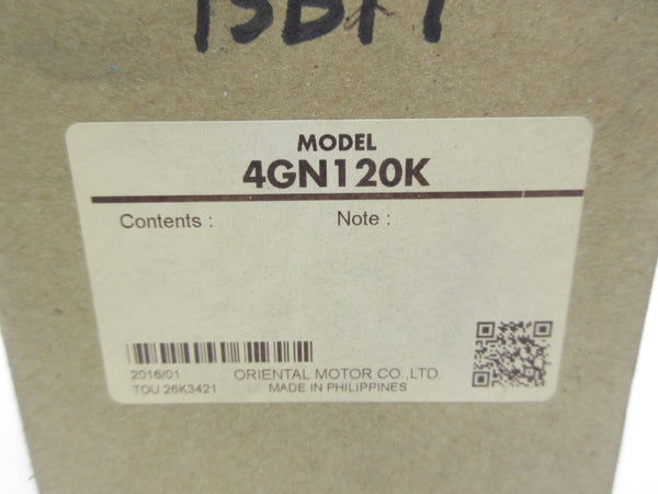 ORIENTAL MOTOR 4GN120K NSMP