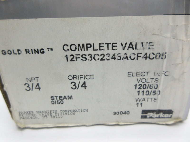PARKER 12FS3C2348ACF4C05 110/120V 3/4" (AS PICTURED) NSMP