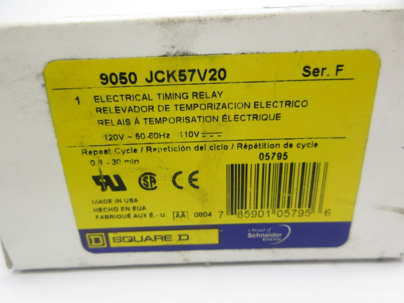 SQUARE D 9050JCK57V20 SER. F 110/120V 0.3-30M NSMP