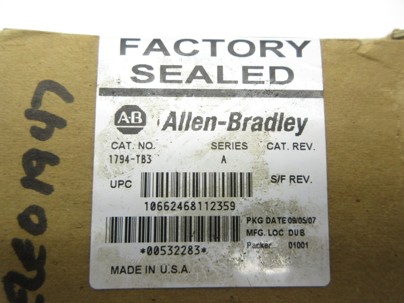 ALLEN BRADLEY 1794-TB3 SER. A DATE: 2007 NSFS