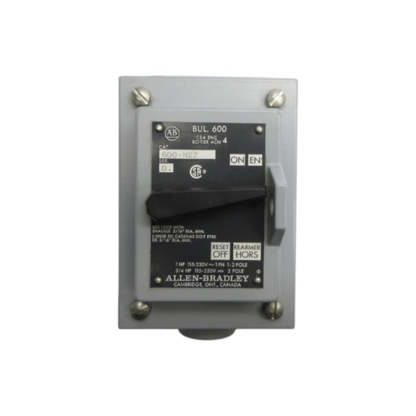 ALLEN BRADLEY 600-N22 SER. D NSNP