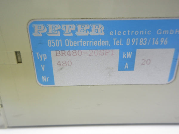 PETER ELECTRONIC BR480-20SP1 480V 20A NSNP