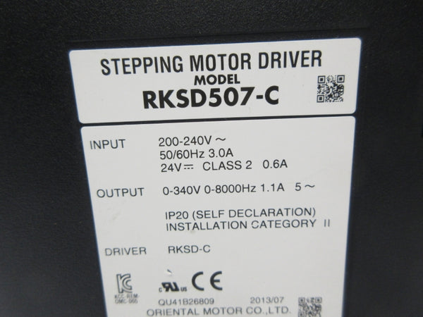 ORIENTAL MOTOR RKSD507-C 200-240V 3.0A NSNP