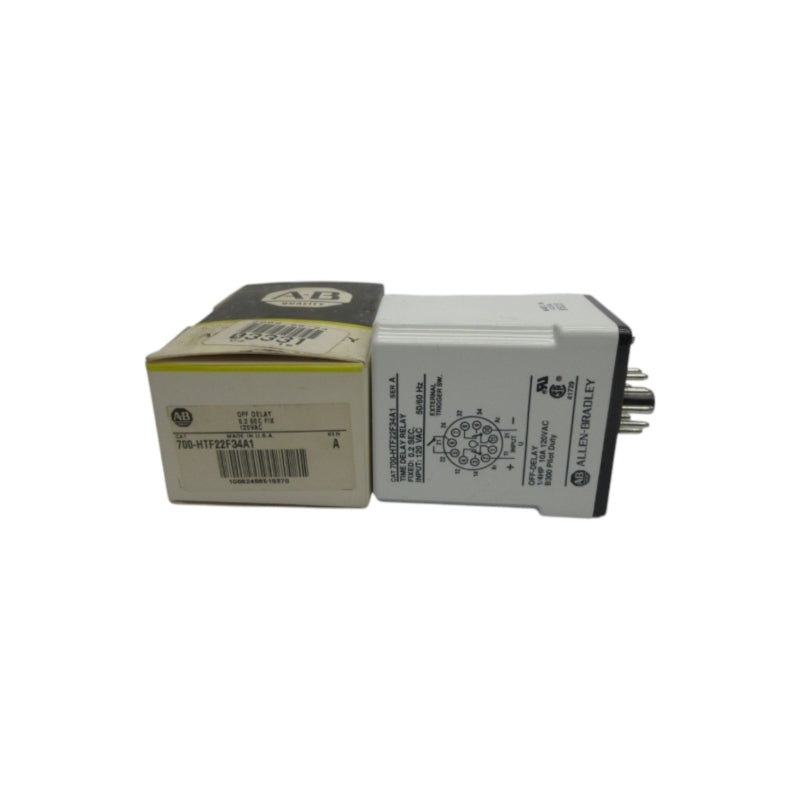 ALLEN BRADLEY 700-HTF22F34A1 SER. A 120VAC 0.2S (BK/YL) NSMP