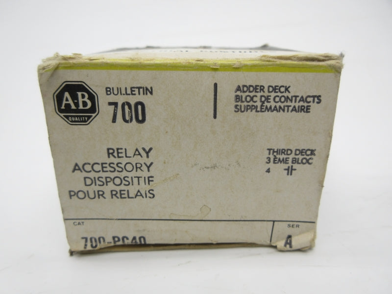 ALLEN BRADLEY 700-PC40 SER. A (BK/YL) NSMP