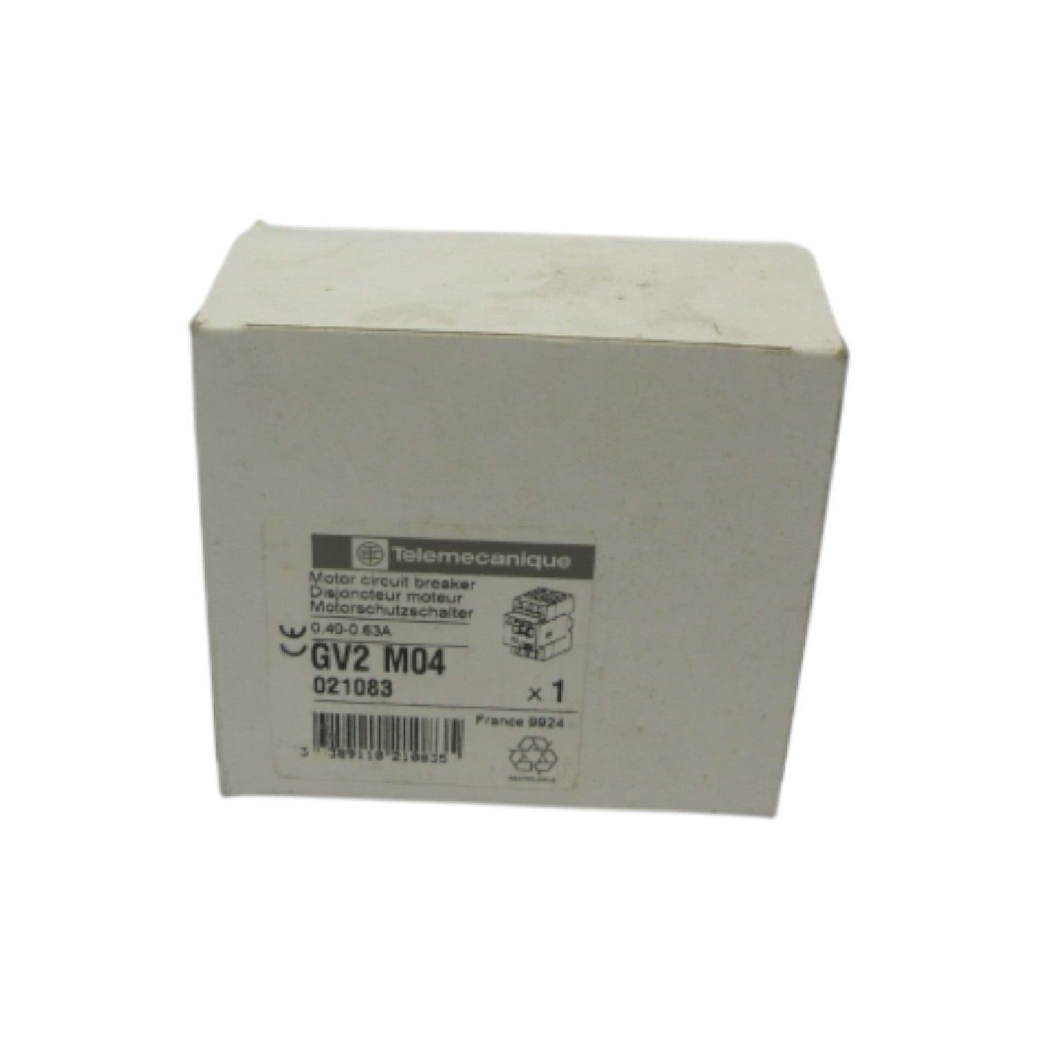 TELEMECANIQUE GV2M04 0.40-0.63A NSFS