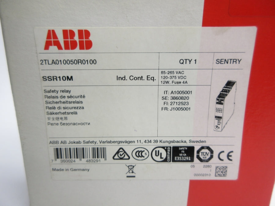 ABB 2TLA010050R0100 SSR10M 85-265VAC NSMP