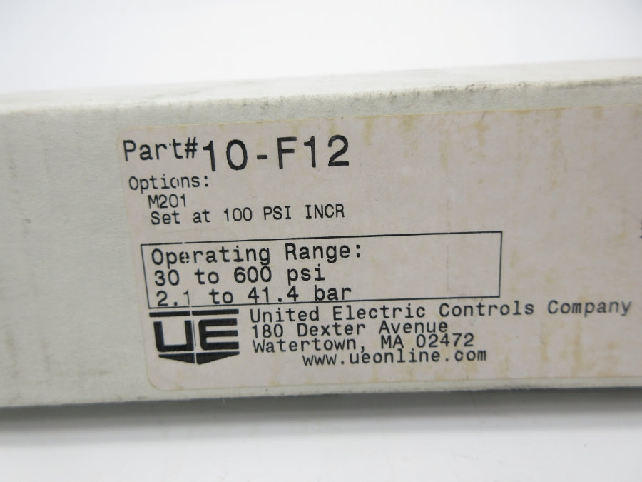 UNITED ELECTRIC 10-F12 30-600PSI NSMP