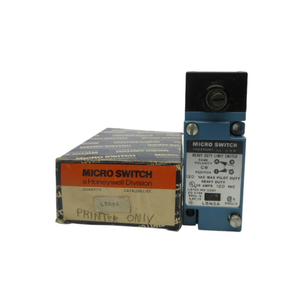 MICRO SWITCH LSN5A 120VAC 10A NSMP