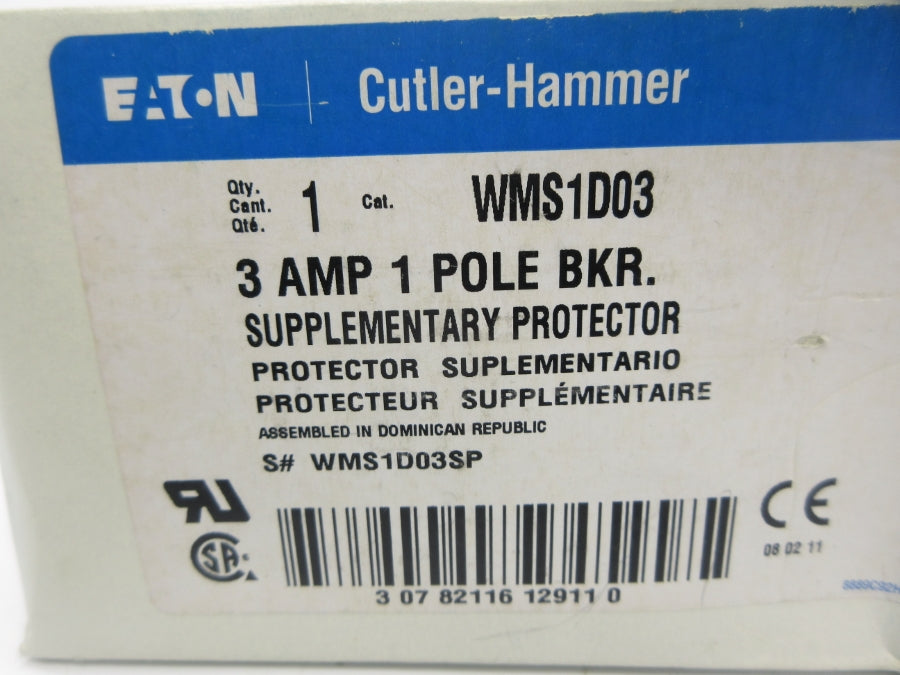 CUTLER HAMMER WMS1D03 240V 3A NSMP