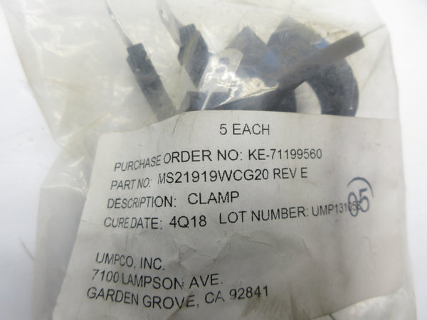 UMPCO MS21919WCG20 REV. E (PKG OF 5) NSMP