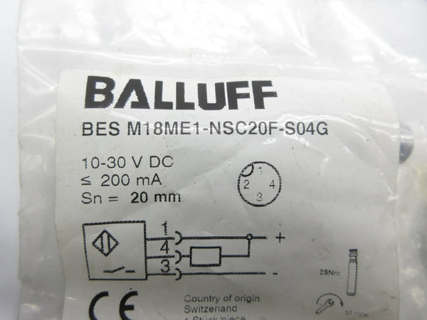 BALLUFF BESM18ME1-NSC20F-S04G 10-30VDC NSMP
