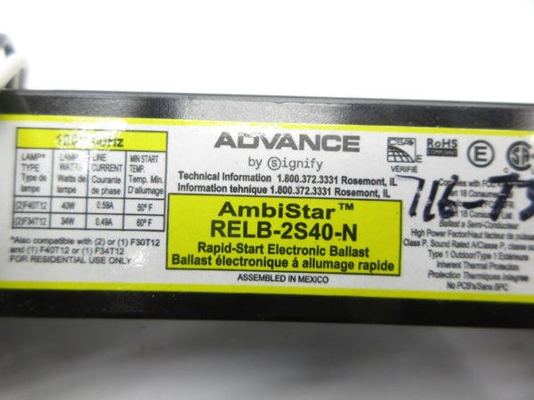 ADVANCE RELB-2S40-N 120V NSNP