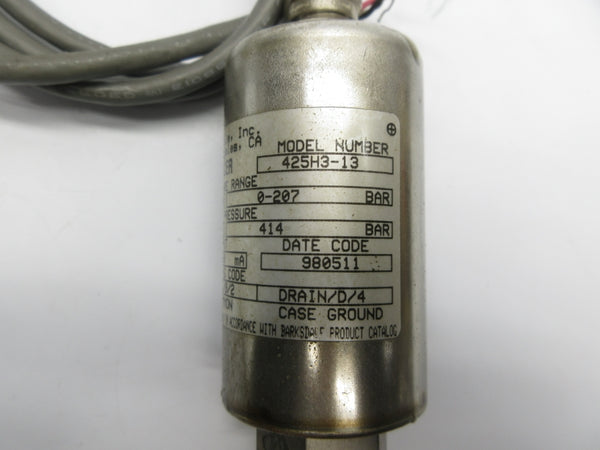 BARKSDALE 425H3-13 0-3000PSI NSNP