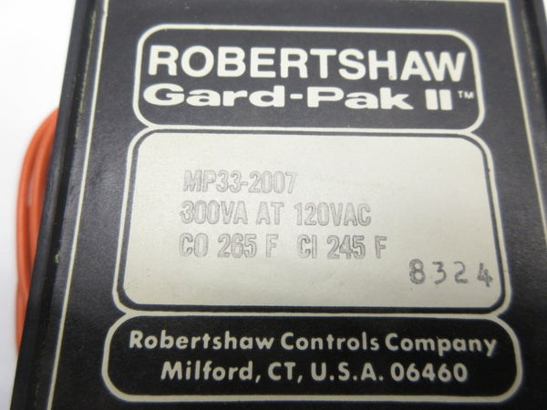 ROBERTSHAW GARD-PAK MP33-2007 120VAC NSNP