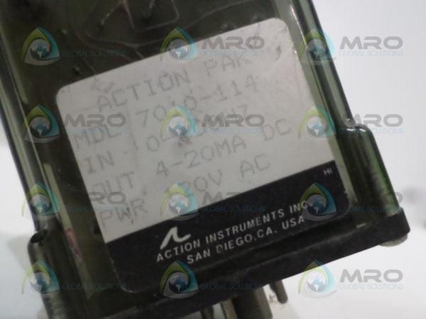 ACTION PAK 7010-114 RELAY 120VAC UNMP