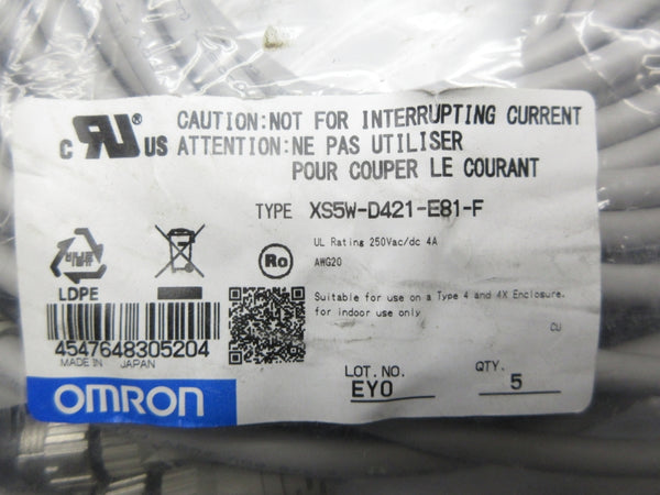 OMRON XS5W-D421-E81-F (PKG OF 5) NSMP
