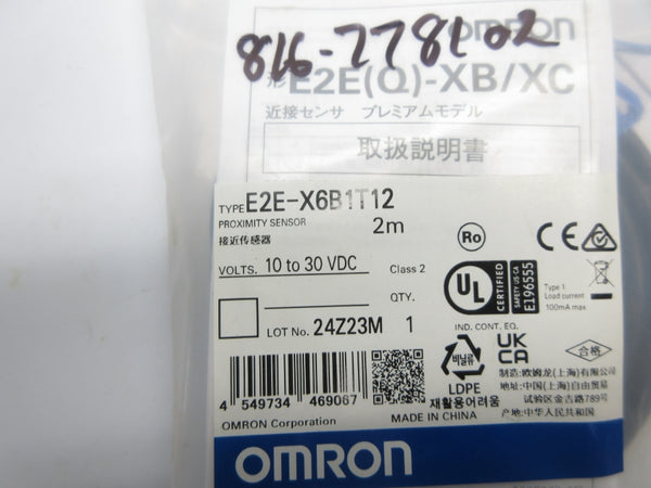 OMRON E2E-X6B1T12 10-30VDC 2M NSMP