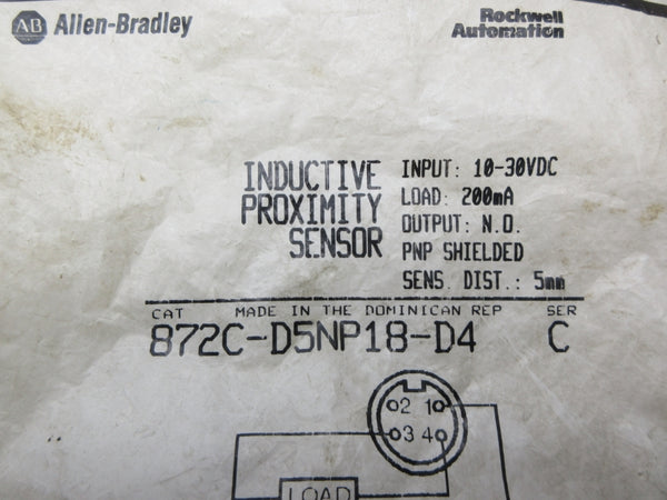 ALLEN BRADLEY 872C-D5NP18-D4 SER. C 10-30VDC NSMP
