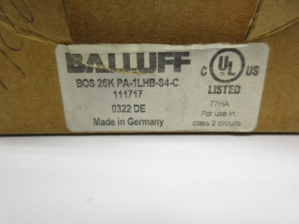 BALLUFF BOS26KPA-1LHB-S4-C 111717 10-30VDC NSMP