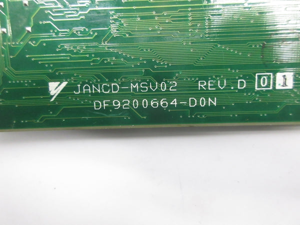 YASKAWA ELECTRIC JANCD-MSV02 DF9200664-D0N REV. D01 NSNP