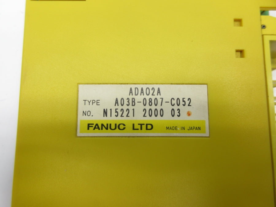 FANUC A03B-0807-C052 ADA02A (AS PICTURED) NSNP