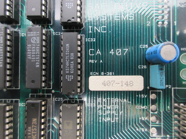 SAF DRIVE SYSTEMS CA407 407-148 REV. A NSNP