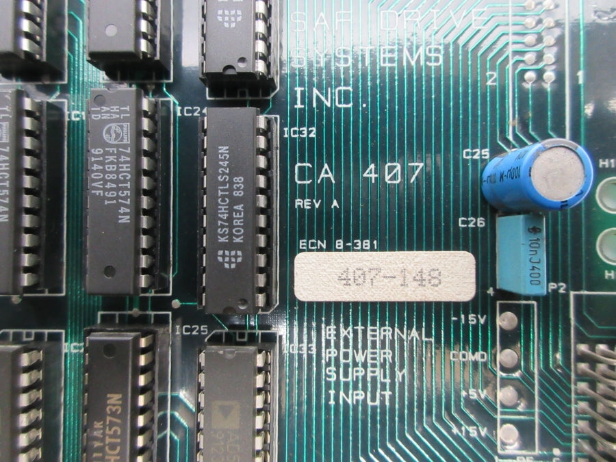 SAF DRIVE SYSTEMS CA407 407-148 REV. A NSNP