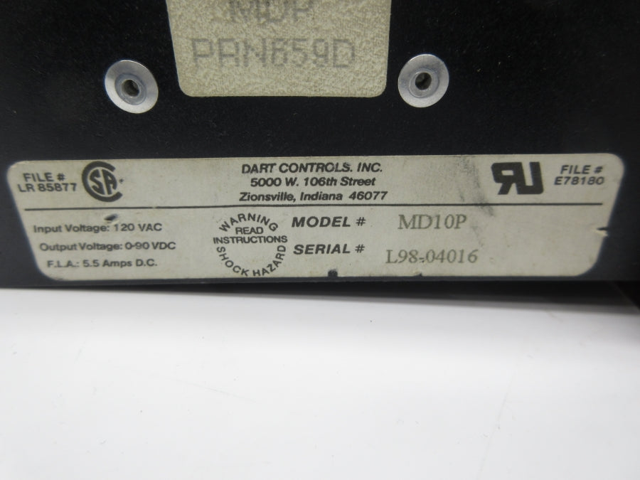 DART CONTROLS MD10P 120VAC (AS PICTURED) NSNP