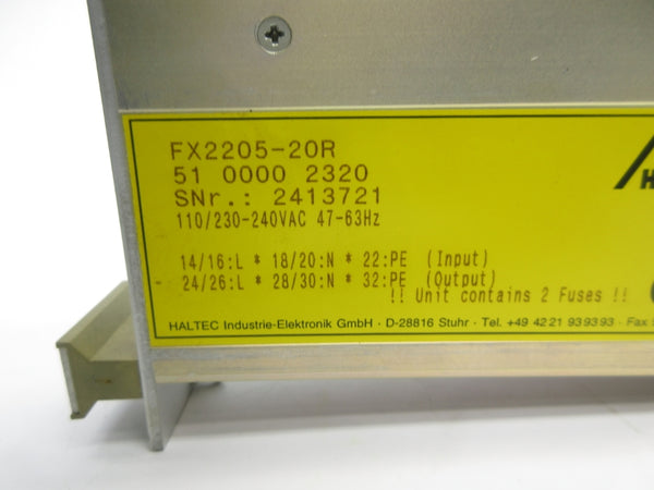 HALTEC FX2205-20R 5100002320 110/230-240VAC NSNP