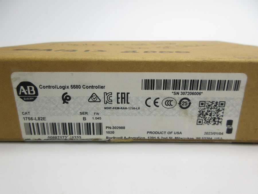 ALLEN BRADLEY 1756-L82E SER. B F/W 1.045 NSMP
