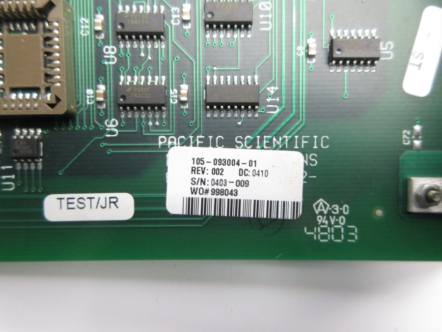 PACIFIC SCIENTIFIC 105-093004-01 REV. 002 UNMP