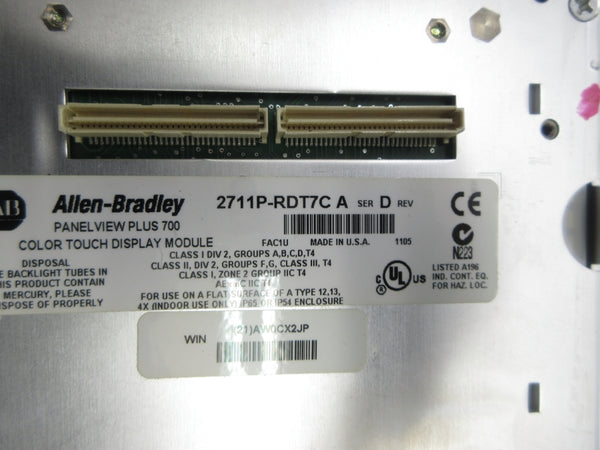 ALLEN BRADLEY 2711P-RDT7C SER. A REV. D UNMP