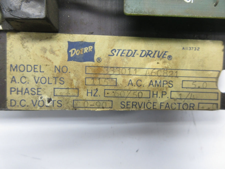 DOERR 333011A6C821 115VAC 5.0A UNMP