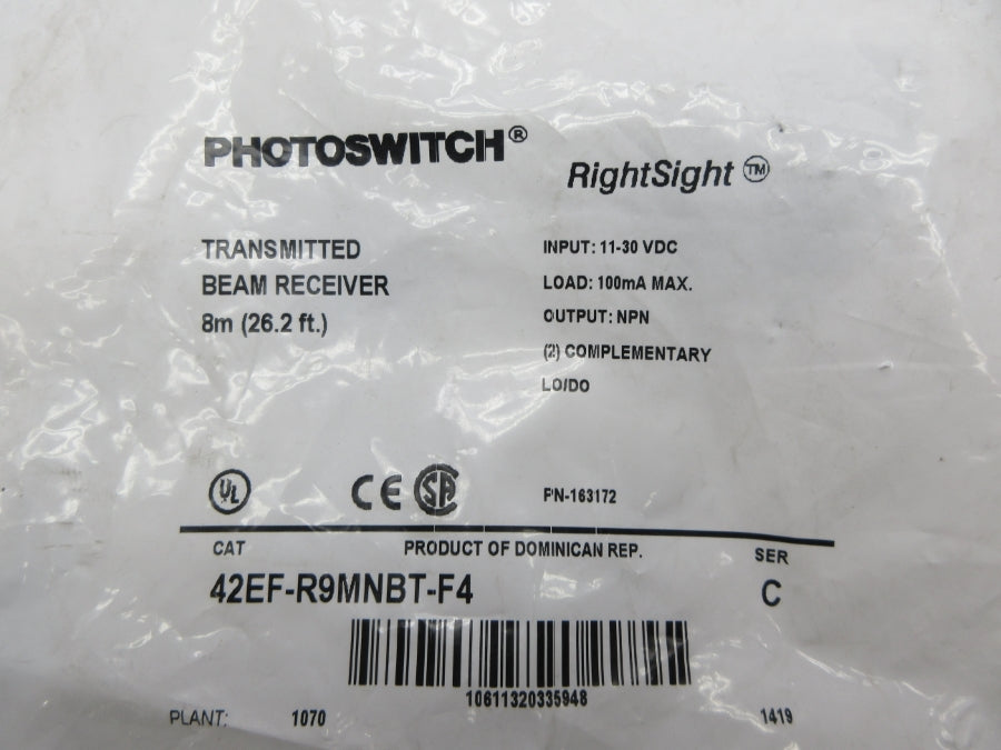 ALLEN BRADLEY 42EF-R9MNBT-F4 SER. C 11-30VDC NSMP