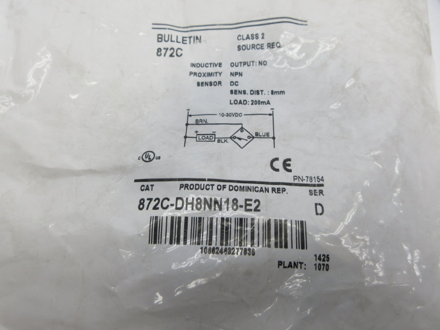 ALLEN BRADLEY 872C-DH8NN18-E2 SER. D NSMP