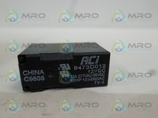 ACI 9473D012 RELAY 12VDC UNMP