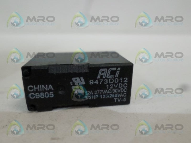 ACI 9473D012 RELAY 12VDC UNMP